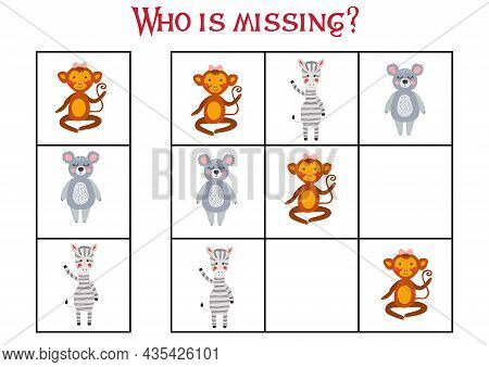 Sudoku For Kids. Sudoku. Children's Puzzles. Educational Game For Children. Pirate In Search Of Trea