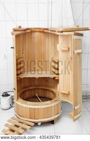 Phyto Barrel In A Beauty Spa Salon Ward.