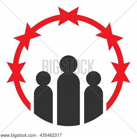 Totalitarism Icon With Flat Style. Isolated Vector Totalitarism Icon Illustrations, Simple Style.
