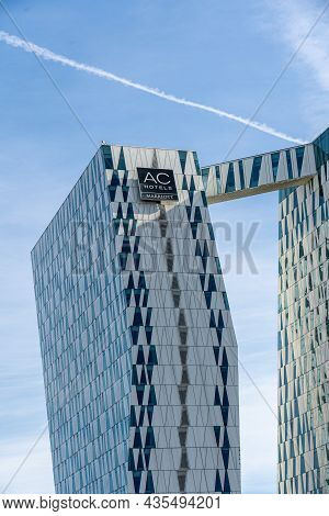 Copenhagen, Denmark - October 08, 2021: Ac Bella Sky Hotel, Convention And Congress Center In Oresta