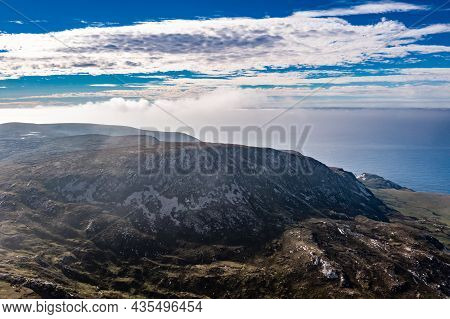 Aerial View Of Slieve Tooey By Ardara In County Donegal - Ireland