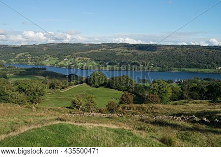 Coniston Water Is Lake In Lake District Where Donald Cumbell Did A Water Speed Record