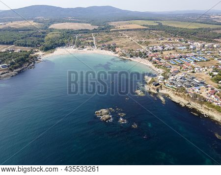 Aerial View Of Arapya Beach Near Town Of Tsarevo, Burgas Region, Bulgaria