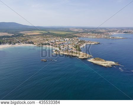 Aerial View Of Arapya Beach Near Town Of Tsarevo, Burgas Region, Bulgaria