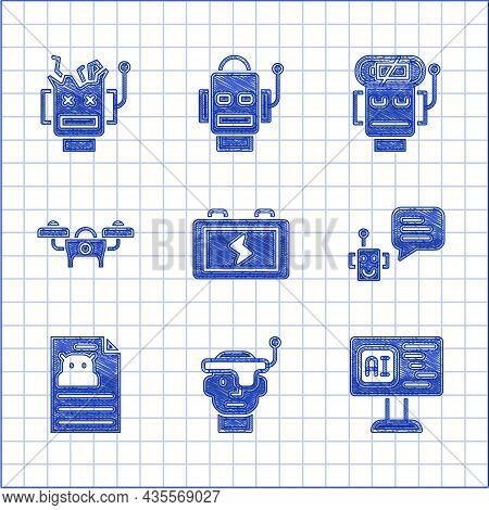 Set Battery, Smart Glasses, Software, Bot, Technical Specification, Drone, Robot Low Battery Charge 