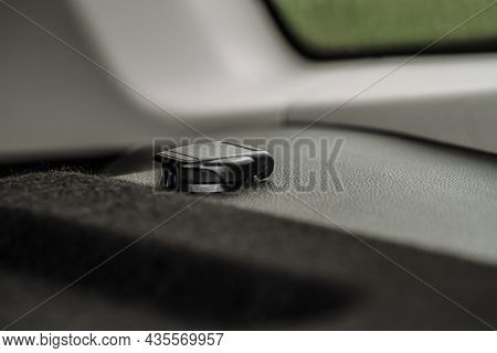 12v Power Socket In A Car. Outlet Socket In A Car.