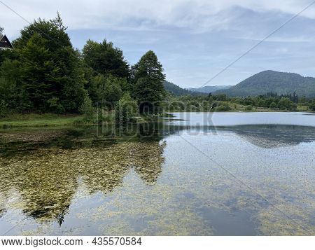 Picturesque Small Mountain Accumulation Lake Mrzla Vodica - Gorski Kotar, Croatia (slikovito Malo Go