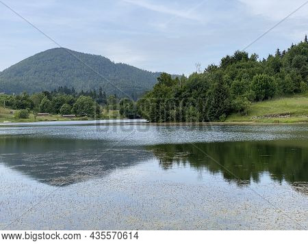 Picturesque Small Mountain Accumulation Lake Mrzla Vodica - Gorski Kotar, Croatia (slikovito Malo Go