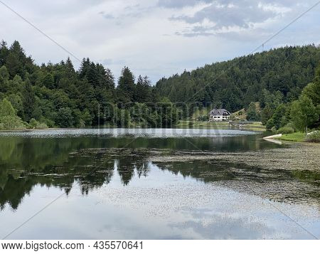 Picturesque Small Mountain Accumulation Lake Mrzla Vodica - Gorski Kotar, Croatia (slikovito Malo Go