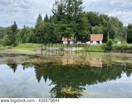 Picturesque Small Mountain Accumulation Lake Mrzla Vodica - Gorski Kotar, Croatia (slikovito Malo Go