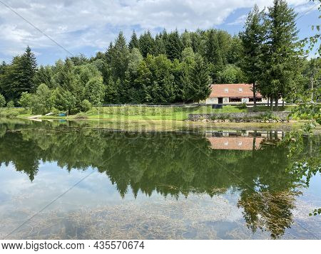 Picturesque Small Mountain Accumulation Lake Mrzla Vodica - Gorski Kotar, Croatia (slikovito Malo Go