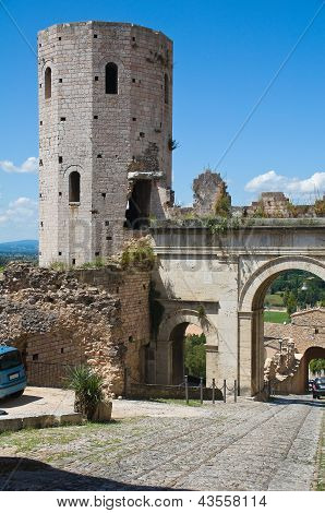 Porta Venere. Spello. Umbrie. Itálie.