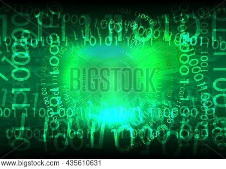 Abstract Metrix Number Background. Vector Illustrator Design