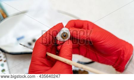 Plastic Eye Equipment Correction. Corrective Vision Eyesight Ophtalmology.