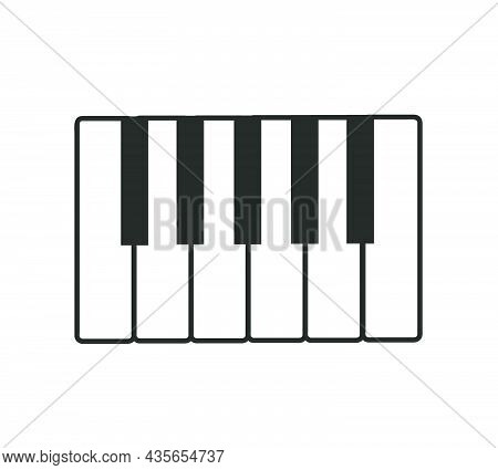 Piano Icon Design Isolated On White Background