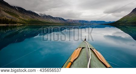 Canoe In Twin Lake. Original Public Domain Image From Flickr