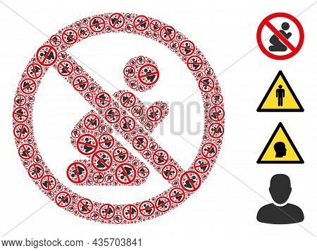 Vector Forbid Praying Man Fractal Is Constructed From Random Itself Forbid Praying Man Elements. Fra