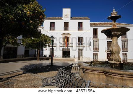 Stadt quadratisch, Estepa, Andalusien.