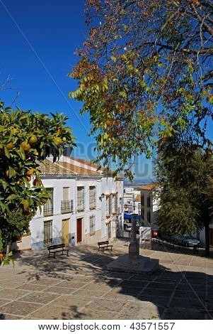 spanische StadthÃ¤user, Estepa, Andalusien.