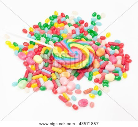farbigen Bonbons