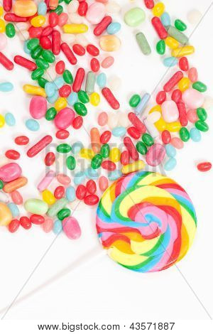 farbigen Bonbons