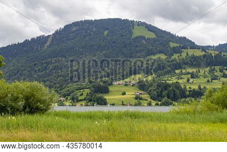 Scenery Around The Grosser Alpsee, A Lake Near Immenstadt In Bavaria, Germany