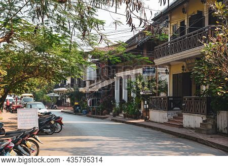 Architecture Of Ancient Town In Luang Phrabang, Laos