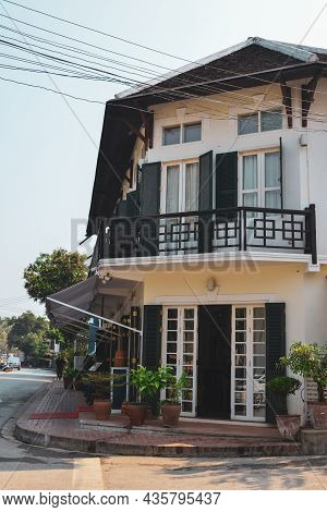Architecture Of Ancient Town In Luang Phrabang, Laos