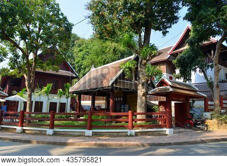 Architecture Of Ancient Town In Luang Phrabang, Laos