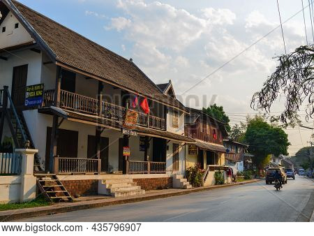 Architecture Of Ancient Town In Luang Phrabang, Laos