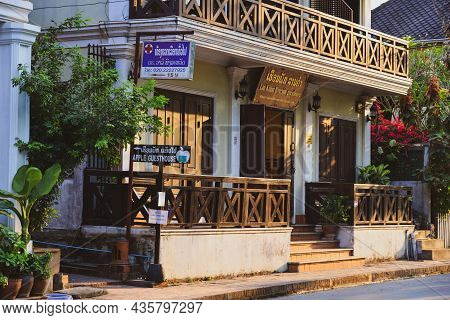 Architecture Of Ancient Town In Luang Phrabang, Laos