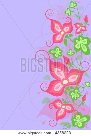 Pflanzen mit gekrÃ¤uselte BlÃ¼tenblÃ¤tter einer Blume