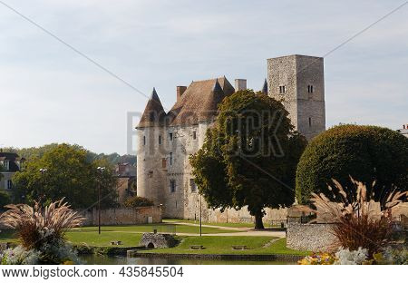 View Of The Nemours Medieval Castle In France