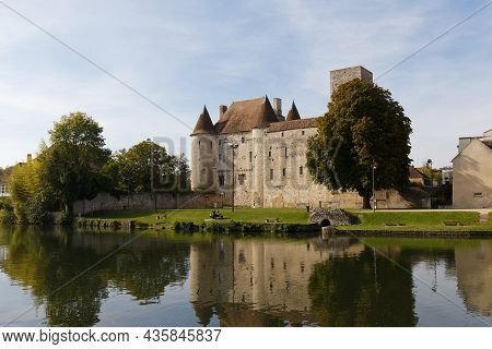 View Of The Nemours Medieval Castle In France