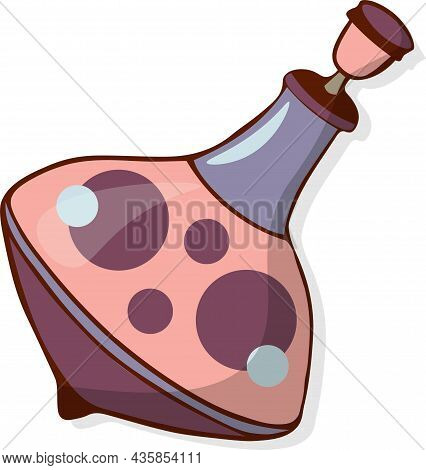 Whirligig Toy. Toy Icon. Vector Cartoon Illustration. Kid Toy Humming-top. Toy Spinning Top.