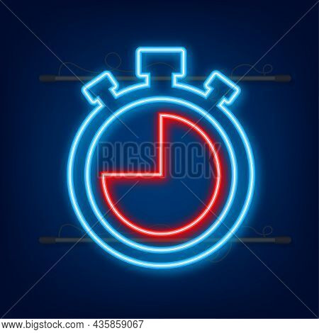 Sport Background. Vector Set. Set On White Backdrop. Stopwatch. Vector Stock Illustration