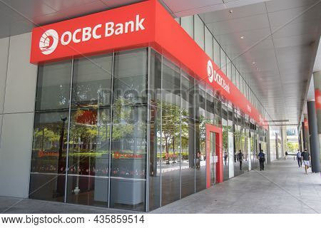 Singapore- 11 Oct, 2021: Ocbc Bank, Oversea Chinese Banking Corporation, In Singapore. Ocbc Bank Is 