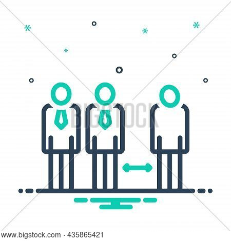 Mix Icon For Discrimination Distance Nepotism Differentiation Partiality Partisanship People
