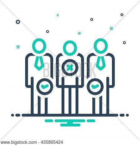 Mix Icon For Discrimination Nepotism Differentiation Partiality Partisanship People