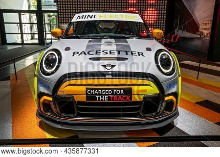 Mini Electric Pacesetter Safety Car For The Abb Fia Formula E World Championship Showcased At The Ia