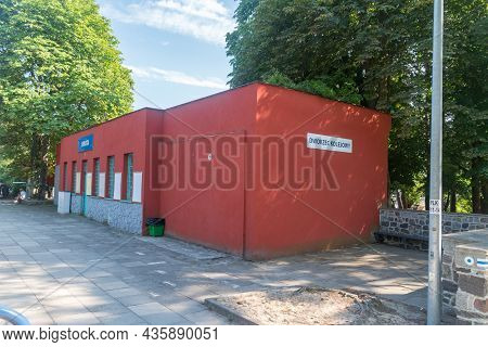 Jurata, Poland - July 20, 2021: Jurata Railway Station.