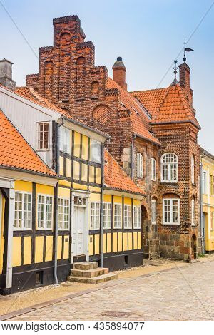 Historic Half Timbered House In The Center Of Viborg, Denmark