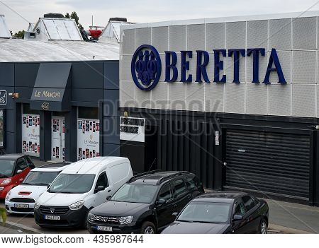 Bucharest, Romania - October 10, 2021: Beretta Romania Interarms In-store Shopping, In Bucharest.