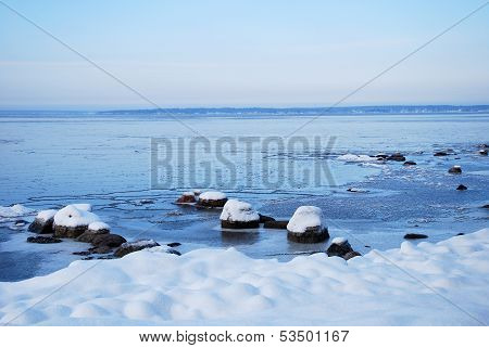 Rocks At Winter Coast