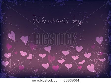 Valentine's Day Grunge Background