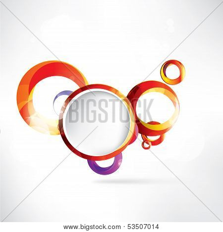 Abstract background with speech bubble