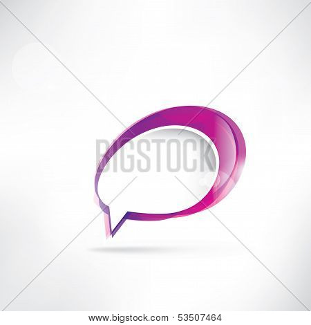 Abstract background with speech bubble