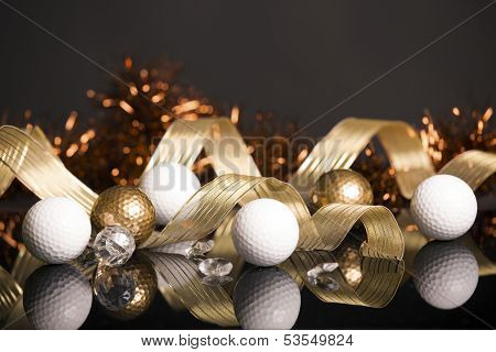 Golf Christmas Balls