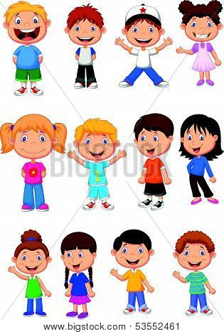 Children cartoon collection set