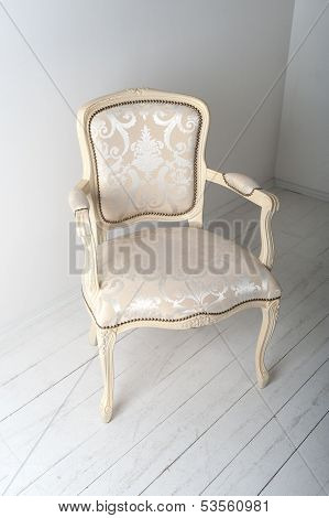 Chair with luxurious upholstery